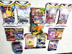 SWSH 10x Pokemon Booster Pack & Charizard Deck! Vivid, Fusion, Lost Origin more! - Image 2