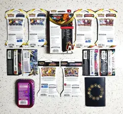 SWSH 10x Pokemon Booster Pack & Charizard Deck! Vivid, Fusion, Lost Origin more! - Image 3