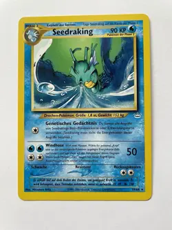 💎 Seedraking 19/64 Neo Revelation Rare German Pokemon Card - Image 1