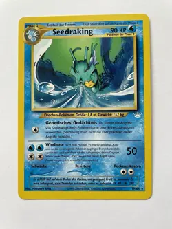 💎 Seedraking 19/64 Neo Revelation Rare German Pokemon Card - Image 3
