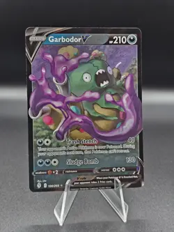 Garbodor V - 100/203 Ultra Rare Evolving Skies NM Pokemon TCG - Image 1