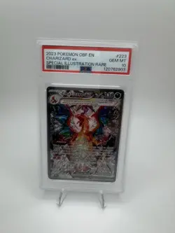 2023 POKEMON OBF EN-OBSIDIAN FLAMES #223 CHARIZARD EX PSA 10 - Image 1