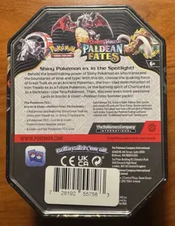 Pokemon TCG Paldean Fates CHARIZARD EX Tin New Factory Sealed - Image 3