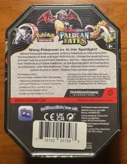 Pokemon TCG Paldean Fates CHARIZARD EX Tin New Factory Sealed - Image 6