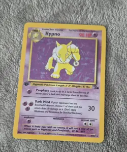 Pokemon TCG Hypno 8/62 1st Edition Fossil Holo Unplayed NM+ - Image 1