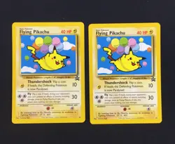 Lot of 2 2001 Pokemon Black Star Promo Cards 25 Flying Pikachu Unplayed NM - Image 2