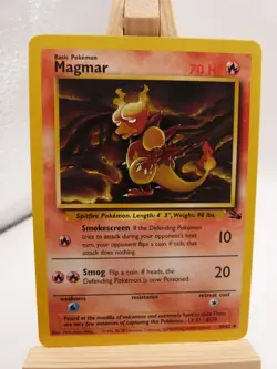 Pokemon Uncommon Card :  Magmar  39/62 (Fossil) - Image 5