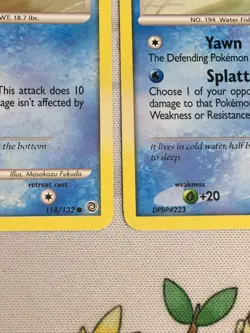 D625 POKEMON TCG 2007 SECRET WONDERS WOOPER QUAGSIRE LP-MP - Image 8