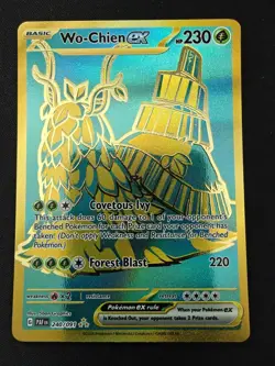 PokÃ©mon TCG Wo-Chien EX Scarlet Violet Paldean Fates Hyper Rare Card 240/091 - Image 1