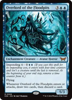 Overlord of the Floodpits MYTHIC NM Duskmourn: House of Horror [DSK] MTG Regular - Image 1