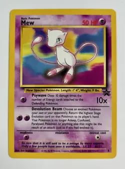 Mew 2000 Pokemon Black Star Promo - Pokemon League #8 * Light Play - Image 1