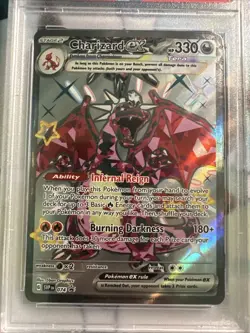 PSA 9 MINT Charizard ex SVP074 Promo 2024 Paldean Fates Tin PokÃ©mon Card - Image 2