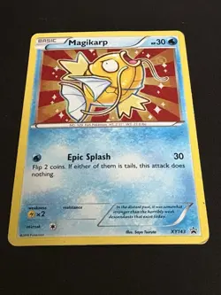 PokÃ©mon TCG Shiny Magikarp Black Star Promo Card XY143 Holo  - Image 1