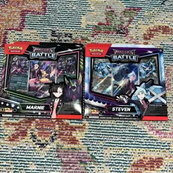 2 Pokemon TCG Rival Battle Deck Bundle Steven & Marnie New Sealed - Image 1