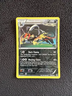 Houndoom 56/101 Pokemon Card Black & White Plasma Blast Rare Reverse Holo LP - Image 1