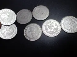 Pokemon Card Meiji Promo Battle Coin x7 Seadra Kingler etc #5483 - Image 7