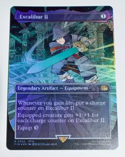 Excalibur II (Borderless) Final Fantasy Foil MTG NM - Image 1