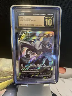 Lugia V 186/195 CGC 10 Pristine 2022 Pokémon Silver Tempest Alternate Art - Image 1