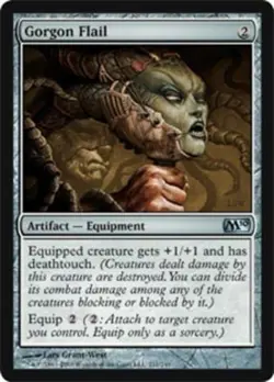 1x Gorgon Flail - Foil Moderate Play, English Magic 2010 MTG Magic - Image 1