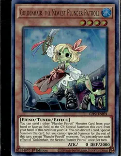Yu-Gi-Oh Goldenhair the Newest Plunder Patroll 1st Ed GFP2-EN094 Ultra - Image 1