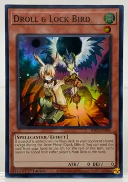 Yu-Gi-Oh! TCG Droll & Lock Bird RA02-EN006 Super Rare NM/M - Image 1