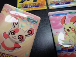 Pokemon Bandai Promo Waterproof Bathroom Menko Card x4 Bagon Plusle etc #5544 - Image 7
