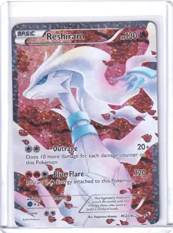 Reshiram Full Art Holo #RC22 Pokemon Legendary Treasures 2013 TCG - Image 1