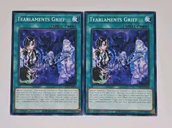 Yu-Gi-Oh! TCG 2x Tearlaments Grief Darkwing Blast DABL-EN056 1st Edition Common - Image 2