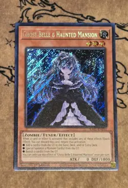 Yugioh Ghost Belle & Haunted Mansion RA01-EN011 1st Edition Secret Rare NM - Image 2