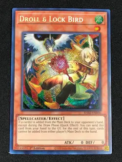YUGIOH DROLL & LOCK BIRD RA02-EN006 1ST SECRET (NM) Rarity Collection 2 - Image 2