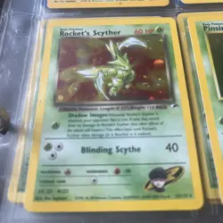 Pokemon TCG - Rocket's Scyther Gym Heroes Unlimited Holo - 13/132 LP - Image 1