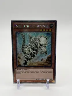YuGiOh! - Fossil Dyna Pachycephalo RA03-EN195 Platinum Secret Rare 1st Near Mint - Image 3