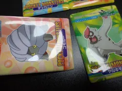 Pokemon Bandai Promo Waterproof Bathroom Menko Card x4 Meowth Shelgon etc #5536 - Image 9