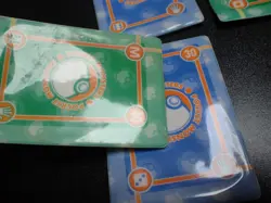 Pokemon Bandai Promo Waterproof Bathroom Menko Card x4 Meowth Shelgon etc #5536 - Image 23