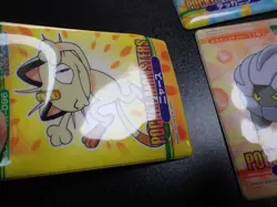 Pokemon Bandai Promo Waterproof Bathroom Menko Card x4 Meowth Shelgon etc #5536 - Image 8