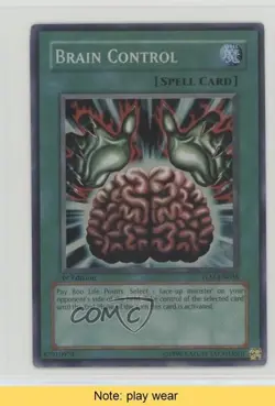 Brain Control 1st Ed. YuGiOh The Lost Millenium #TLM-EN038 2005 READ u3f - Image 1
