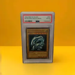 Yu-Gi-Oh! TCG Blue-Eyes White Dragon SDK-001 Unlimited Ultra Rare PSA 4 - Image 1