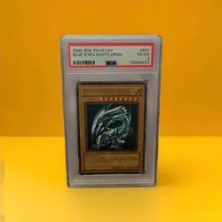 Yu-Gi-Oh! TCG Blue-Eyes White Dragon SDK-001 Unlimited Ultra Rare PSA 4 - Image 2