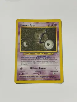 Unown 89/105 1st Edition Neo Destiny 2000 Pokemon Card First Edition - Image 3