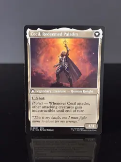 Magic The Gathering MTG - Cecil, Dark Knight / Redeemed Paladin - FIN - Image 4