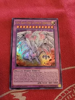 Yugioh! Neo Blue Eyes Ultimate Dragon MVP1-ENS01 1st Edition Ultra Rare Card NM - Image 3