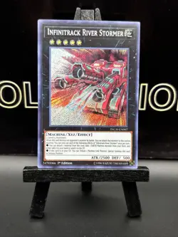 YUGIOH INFINITRACK RIVER STORMER SECRET RARE INCH-EN007 1ST EDITION HOLO NM - Image 2