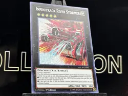YUGIOH INFINITRACK RIVER STORMER SECRET RARE INCH-EN007 1ST EDITION HOLO NM - Image 4