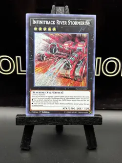 YUGIOH INFINITRACK RIVER STORMER SECRET RARE INCH-EN007 1ST EDITION HOLO NM - Image 9