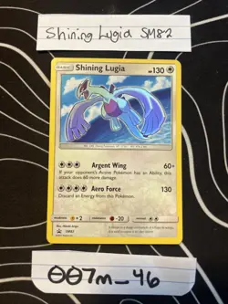 Pokemon SM82 Shining Lugia Black Star Promo Super Rare Shining Card - Image 1
