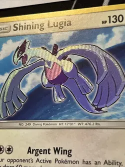 Pokemon SM82 Shining Lugia Black Star Promo Super Rare Shining Card - Image 3