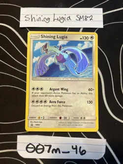 Pokemon SM82 Shining Lugia Black Star Promo Super Rare Shining Card - Image 6