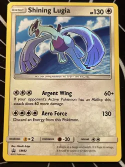 Pokemon SM82 Shining Lugia Black Star Promo Super Rare Shining Card - Image 9