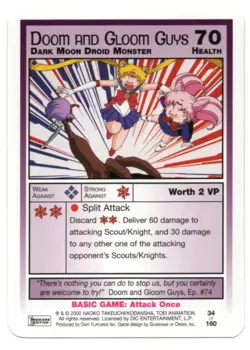 Sailor Moon CCG Premiere Cards YOU PICK Common & Promo Vintage Dic Dart 2000 - Image 32