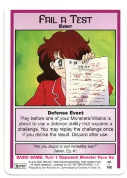 Sailor Moon CCG Premiere Cards YOU PICK Common & Promo Vintage Dic Dart 2000 - Image 53